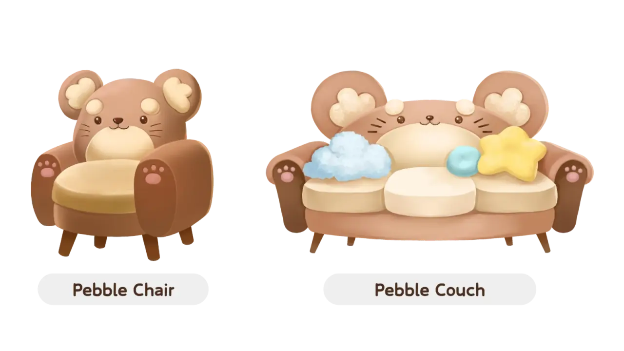 Pebble Chair and Pebble Couch demo invitation rewards